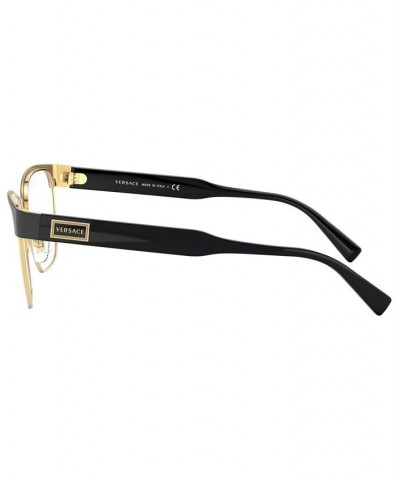 VE1264 Men's Pillow Eyeglasses Black Gold-Tone $66.56 Mens