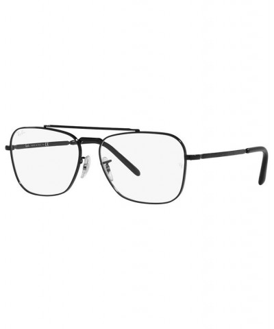 RB3636V New Caravan Unisex Square Eyeglasses Black $44.75 Unisex