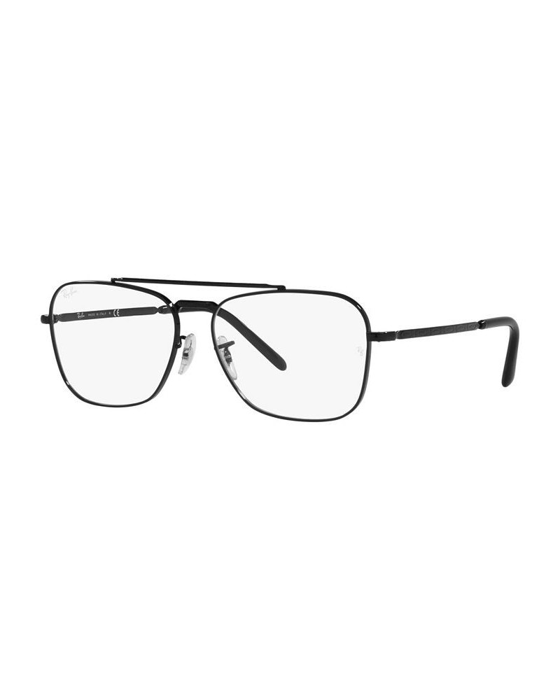 RB3636V New Caravan Unisex Square Eyeglasses Black $44.75 Unisex