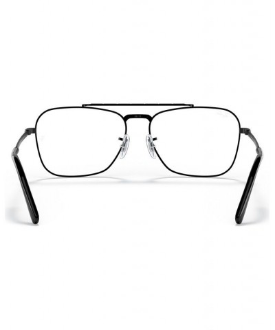 RB3636V New Caravan Unisex Square Eyeglasses Black $44.75 Unisex