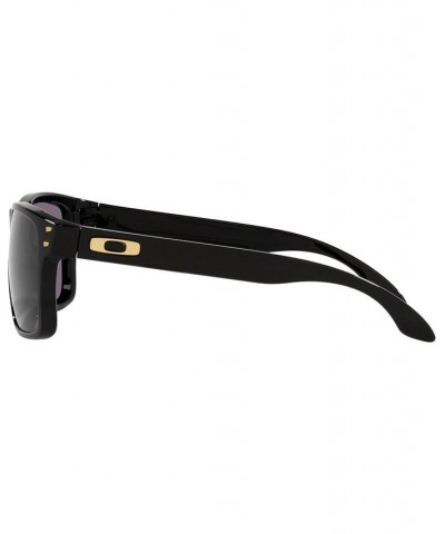 Men's Low Bridge Fit Sunglasses OO9244 56 Polished Black $41.04 Mens