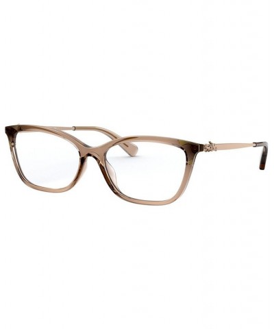 HC6146U Women's Butterfly Eyeglasses Transparent Brown $47.04 Womens