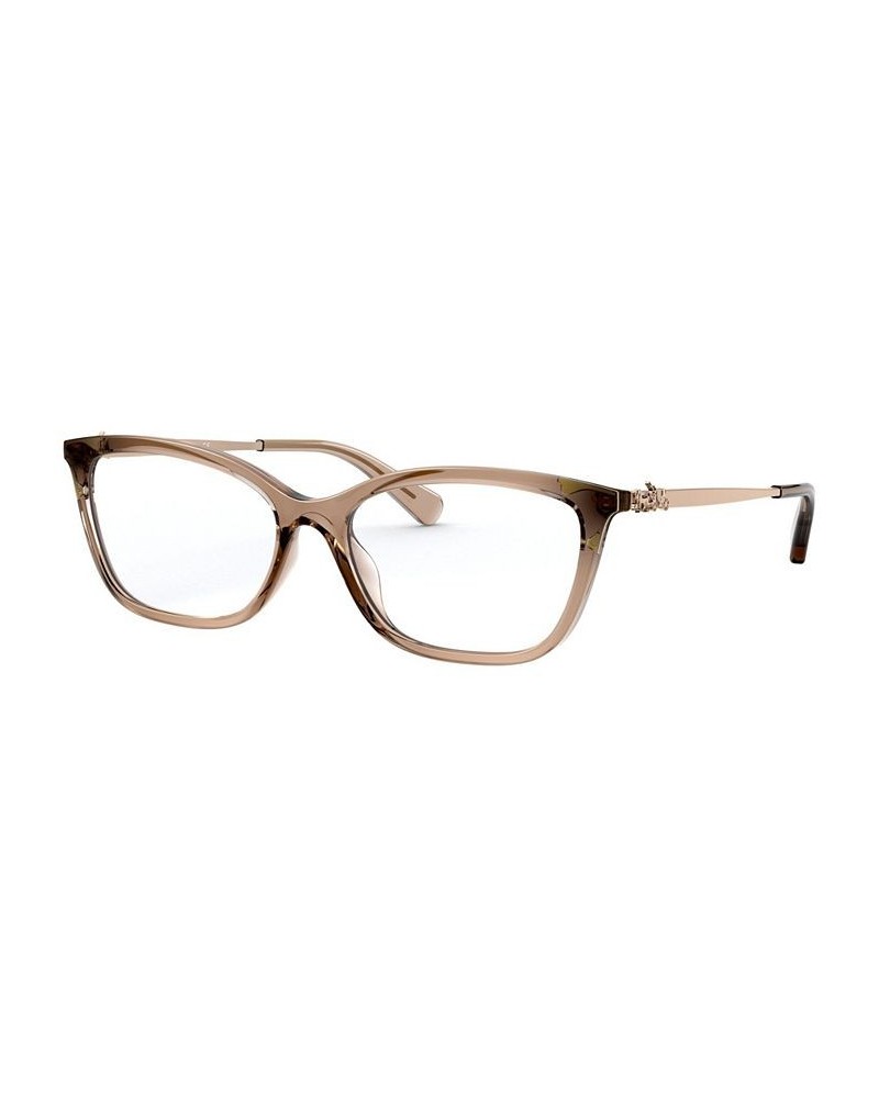 HC6146U Women's Butterfly Eyeglasses Transparent Brown $47.04 Womens