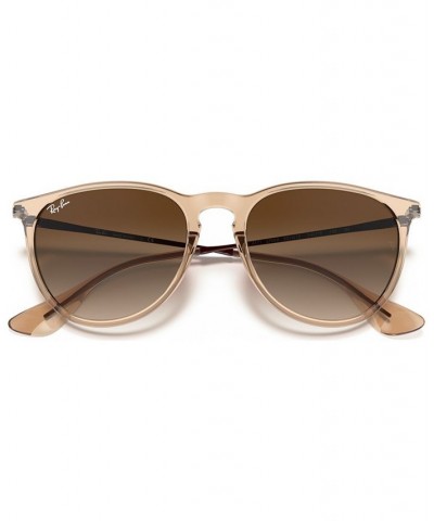 Women's Erika Color Mix Sunglasses RB417154-Y Shiny Transparent Brown $21.70 Womens