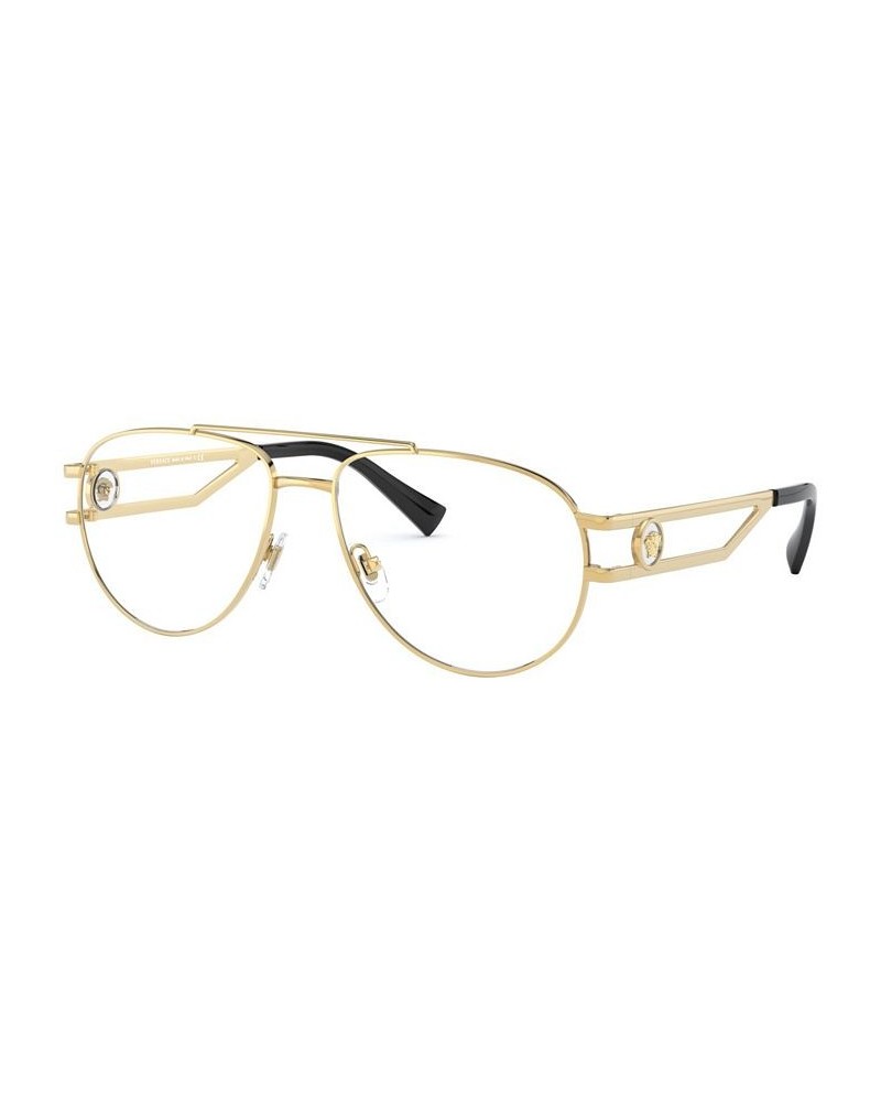 VE1269 Men's Pilot Eyeglasses Gold-Tone $74.14 Mens