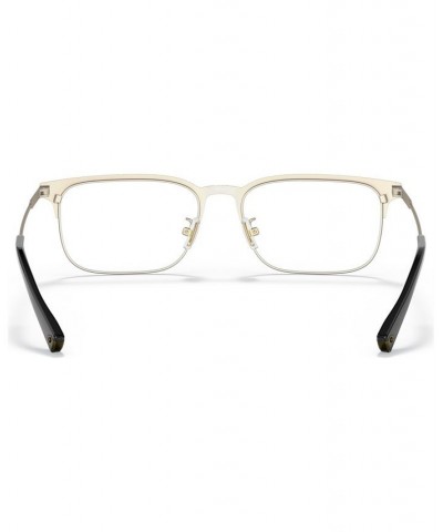 HC5121 Men's Rectangle Eyeglasses Matte Light Gold-Tone/Matte Black $35.28 Mens