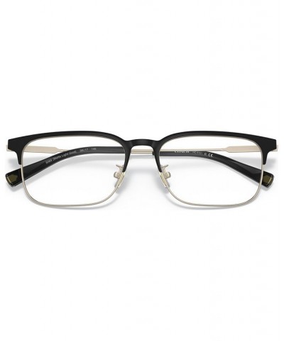 HC5121 Men's Rectangle Eyeglasses Matte Light Gold-Tone/Matte Black $35.28 Mens