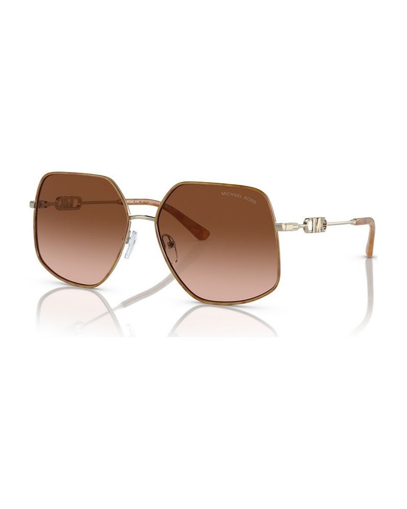 Women's Sunglasses Empire Butterfly Light Gold-Tone/Amber Tortoise $25.62 Womens