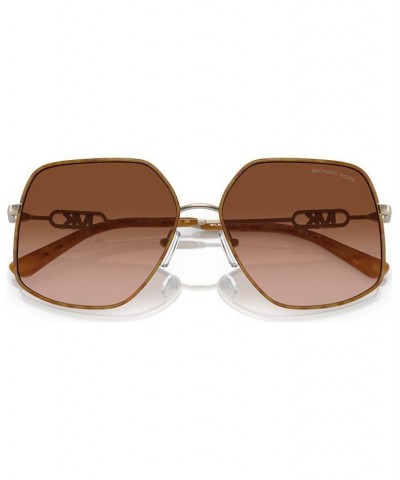 Women's Sunglasses Empire Butterfly Light Gold-Tone/Amber Tortoise $25.62 Womens