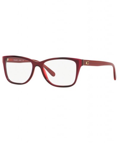 Women's Rectangle Eyeglasses HC612952-O Berry $23.52 Womens