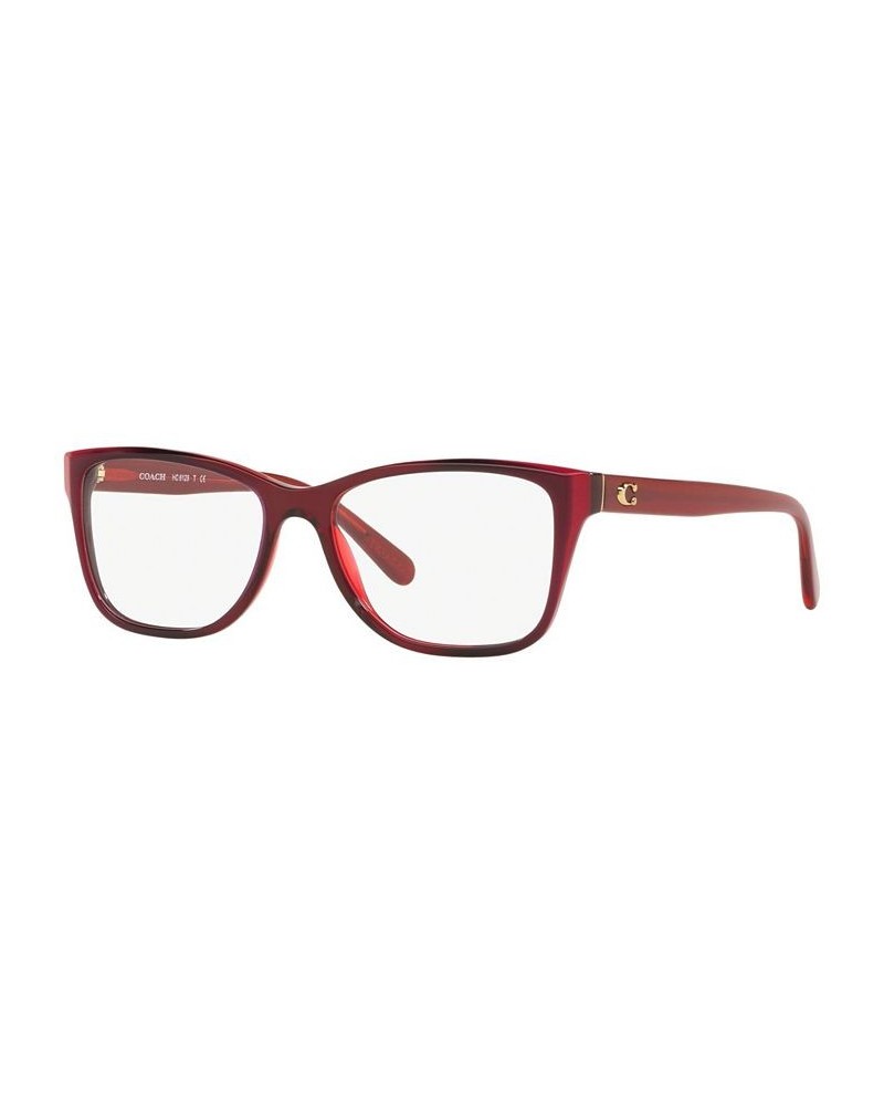 Women's Rectangle Eyeglasses HC612952-O Berry $23.52 Womens