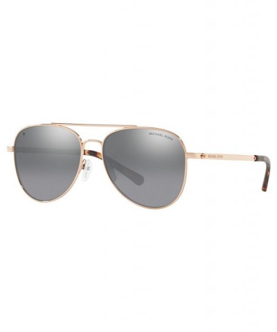 Polarized Sunglasses MK1045 56 SAN DIEGO Rose Gold/ Grey Mirror Gradient POLAR $41.70 Unisex
