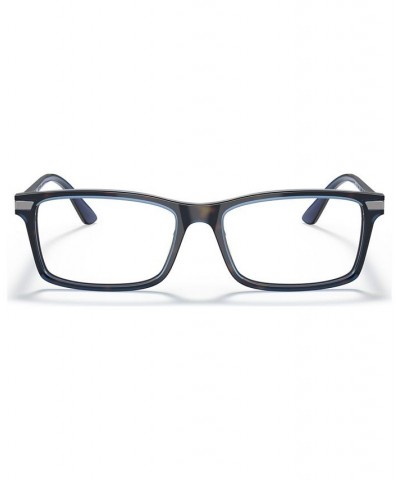 Men's Rectangle Eyeglasses PR 03YV56-O Denim Tortoise $89.88 Mens