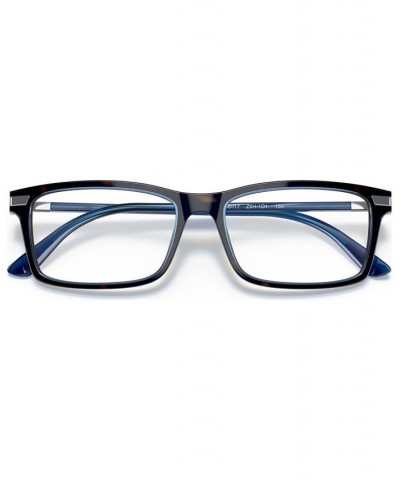 Men's Rectangle Eyeglasses PR 03YV56-O Denim Tortoise $89.88 Mens