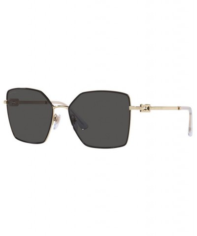 Women's Sunglasses BV6175 56 Pink Gold-Tone/Black $90.93 Womens