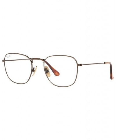 RX8157 Frank Titanium Optics Men's Square Eyeglasses Gunmetal $124.20 Mens