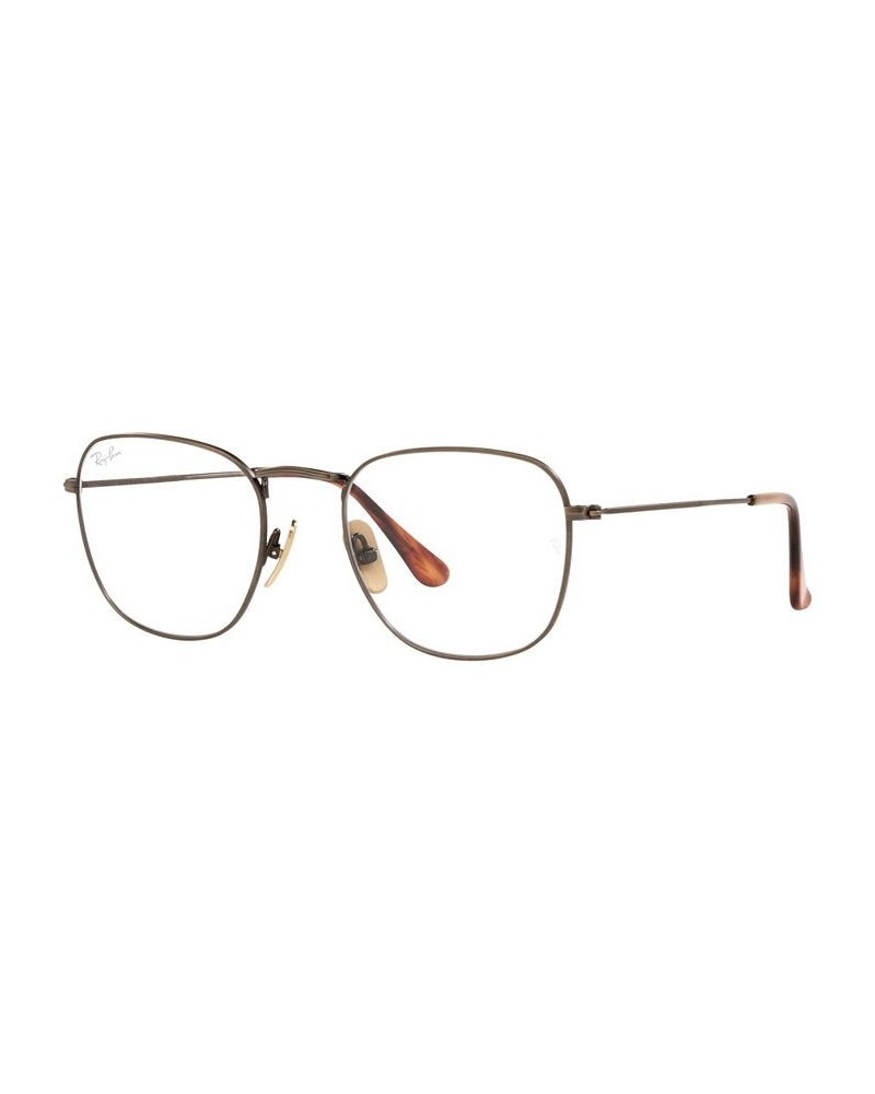 RX8157 Frank Titanium Optics Men's Square Eyeglasses Gunmetal $124.20 Mens