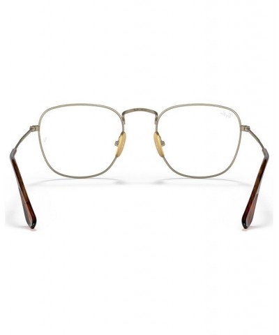 RX8157 Frank Titanium Optics Men's Square Eyeglasses Gunmetal $124.20 Mens