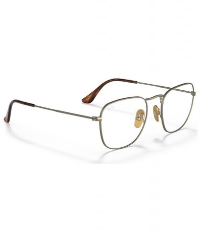 RX8157 Frank Titanium Optics Men's Square Eyeglasses Gunmetal $124.20 Mens