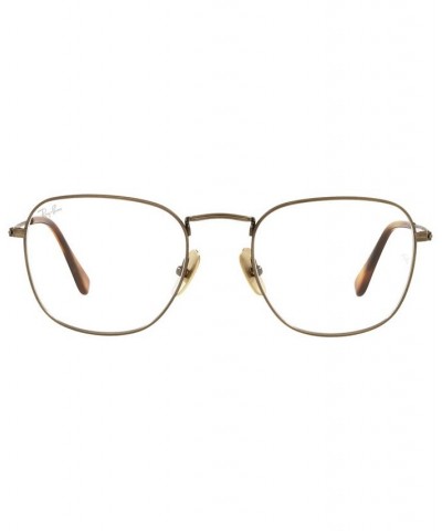 RX8157 Frank Titanium Optics Men's Square Eyeglasses Gunmetal $124.20 Mens