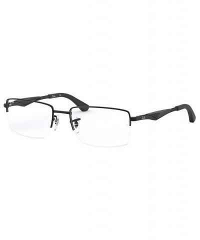 RX6285 Unisex Rectangle Eyeglasses Matte Blac $47.75 Unisex