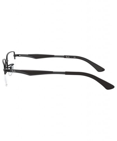 RX6285 Unisex Rectangle Eyeglasses Matte Blac $47.75 Unisex