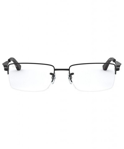 RX6285 Unisex Rectangle Eyeglasses Matte Blac $47.75 Unisex