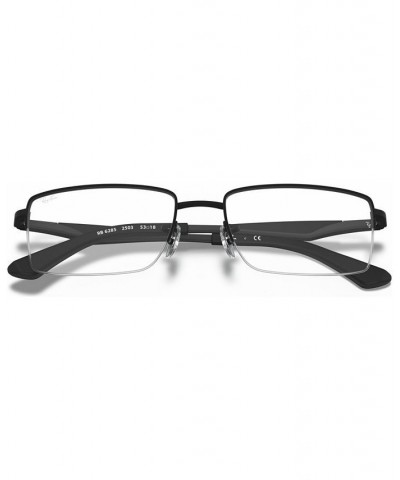 RX6285 Unisex Rectangle Eyeglasses Matte Blac $47.75 Unisex