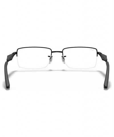 RX6285 Unisex Rectangle Eyeglasses Matte Blac $47.75 Unisex