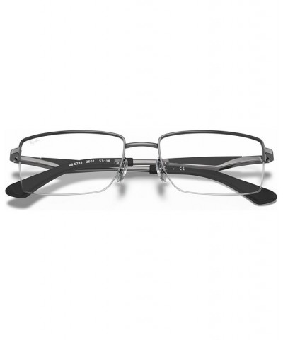 RX6285 Unisex Rectangle Eyeglasses Matte Blac $47.75 Unisex