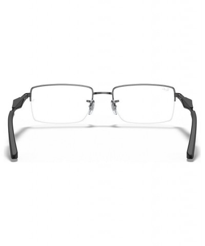 RX6285 Unisex Rectangle Eyeglasses Matte Blac $47.75 Unisex