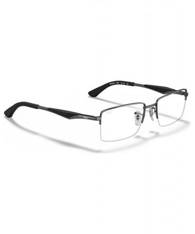 RX6285 Unisex Rectangle Eyeglasses Matte Blac $47.75 Unisex