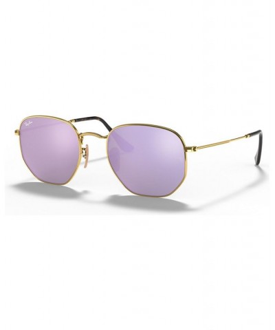 Sunglasses RB3548N HEXAGONAL FLAT LENSES GOLD/GREY MIRROR $33.84 Unisex