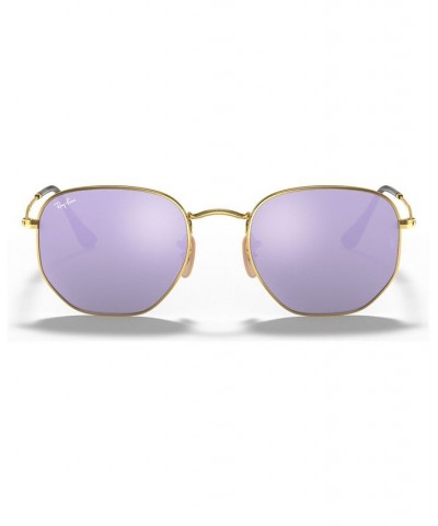 Sunglasses RB3548N HEXAGONAL FLAT LENSES GOLD/GREY MIRROR $33.84 Unisex