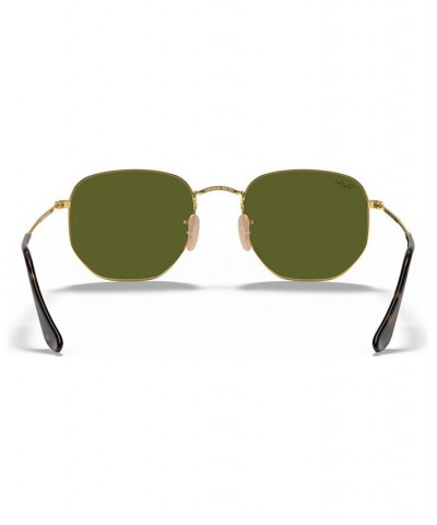 Sunglasses RB3548N HEXAGONAL FLAT LENSES GOLD/GREY MIRROR $33.84 Unisex