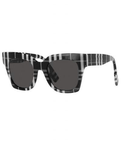 Women's Sunglasses BE4364 KITTY 49 Check White/Black $39.34 Womens