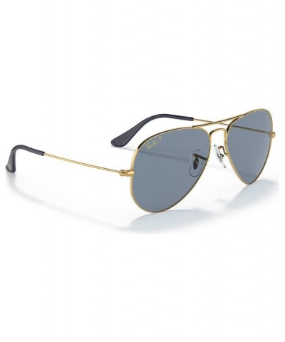 Disney Unisex Polarized Sunglasses RB3025 Aviator Mickey WDW50 58 Gold-Tone $80.40 Unisex