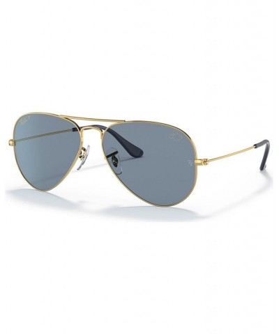 Disney Unisex Polarized Sunglasses RB3025 Aviator Mickey WDW50 58 Gold-Tone $80.40 Unisex