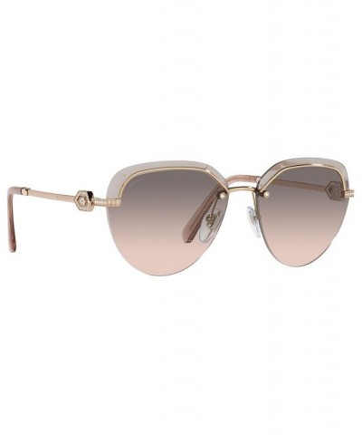 Women's Sunglasses BV6154B 59 PINK GOLD/PINK GRADIENT GREY $116.82 Womens