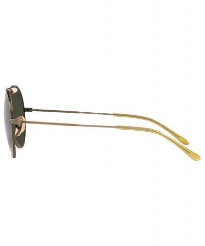 Unisex Polarized Sunglasses RB8063 55 Titanium Demi Gloss Antique-like Gold-Tone $102.08 Unisex