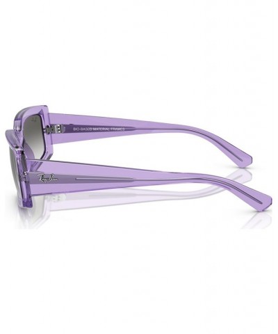 Unisex Kiliane Bio-Based Sunglasses RB439554-Y 54 Transparent Violet $19.92 Unisex