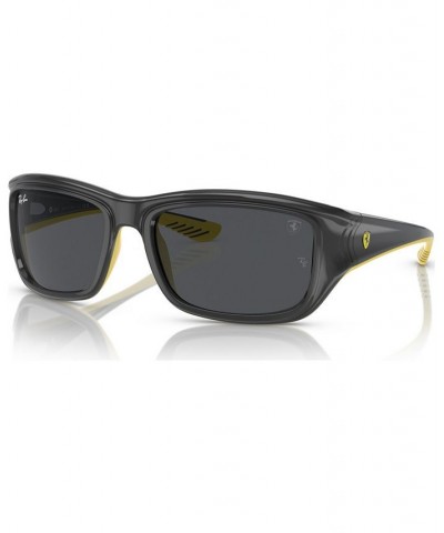 Men's Sunglasses RB4405M Scuderia Ferrari Collection Gray on Yellow $65.78 Mens