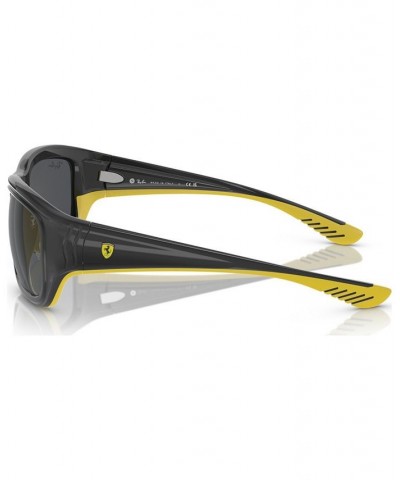 Men's Sunglasses RB4405M Scuderia Ferrari Collection Gray on Yellow $65.78 Mens