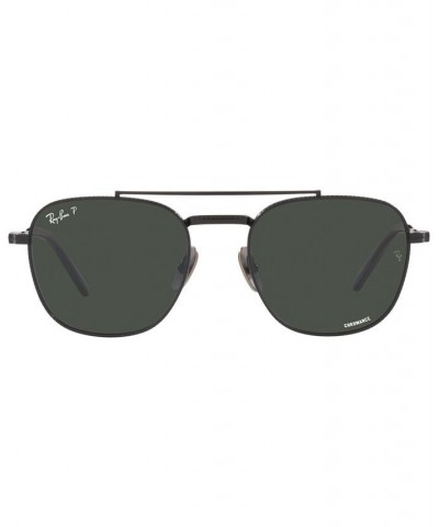 Unisex Polarized Sunglasses Frank II Titanium 51 Black $125.28 Unisex