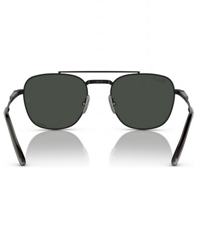 Unisex Polarized Sunglasses Frank II Titanium 51 Black $125.28 Unisex