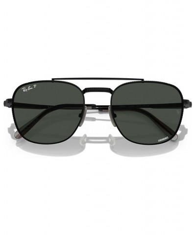 Unisex Polarized Sunglasses Frank II Titanium 51 Black $125.28 Unisex