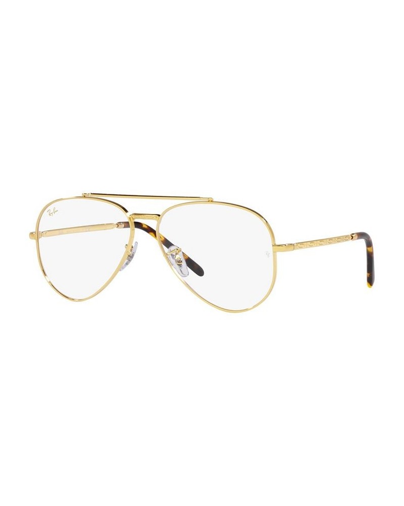 RB3625V New Aviator Unisex Pilot Eyeglasses Legend Gold Tone $50.12 Unisex