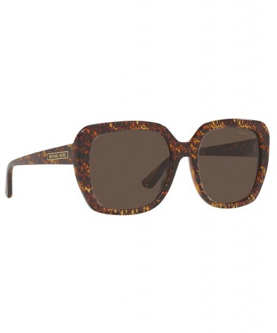 Women's Manhasset Sunglasses MK2140 55 MK LOGO PRINT TORTOISE/DARK GREY SOLID $28.62 Womens