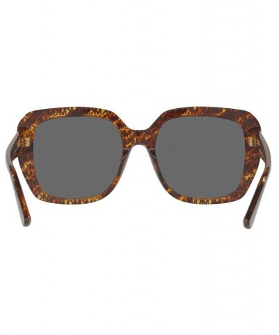 Women's Manhasset Sunglasses MK2140 55 MK LOGO PRINT TORTOISE/DARK GREY SOLID $28.62 Womens