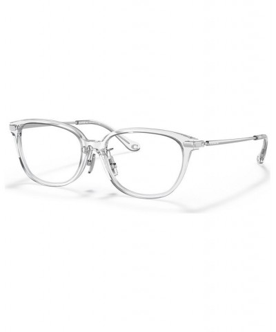 Women's Pillow Low Bridge Fit Eyeglasses HC6185F54-O Crystal $54.81 Womens